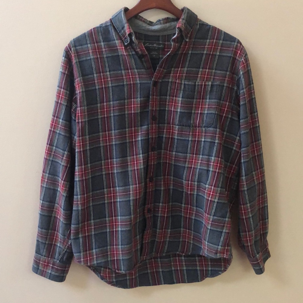Eddie Bauer Men’s Large Flannel    HIGH QUALITY
